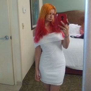 WHITE OFF THE SHOULDER DRESS